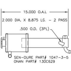 130-C629CN Onan Heat Exchanger