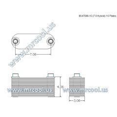8547598-30 MTU Detroit Diesel Plate Cooler
