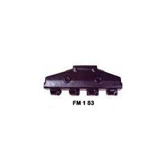 B135C310F3WFC : Barr Design Small Block Center Rise | 3 inch diameter, 10 degree angle for Exhaust | Full System | With 3 inch spacer