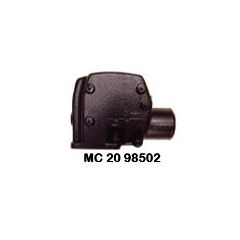 M22430FWGC : Mercruiser Small Block Center Rise | 3 inch diameter, 0 degree angle for Exhaust | Full System | no spacer