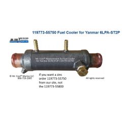 Fuel Cooler for Yanmar 6LPA-ST2P 119773-55800